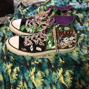 Converse All Stars with Joker and Harley Quinn